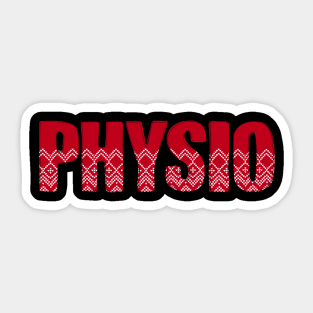 Christmas Physical Therapist - Vintage PT Physio Sticker